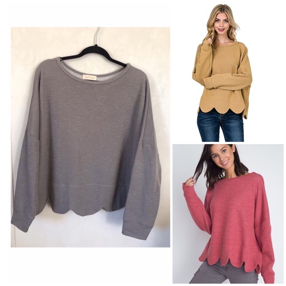 Tops - Raw Edge Pullover